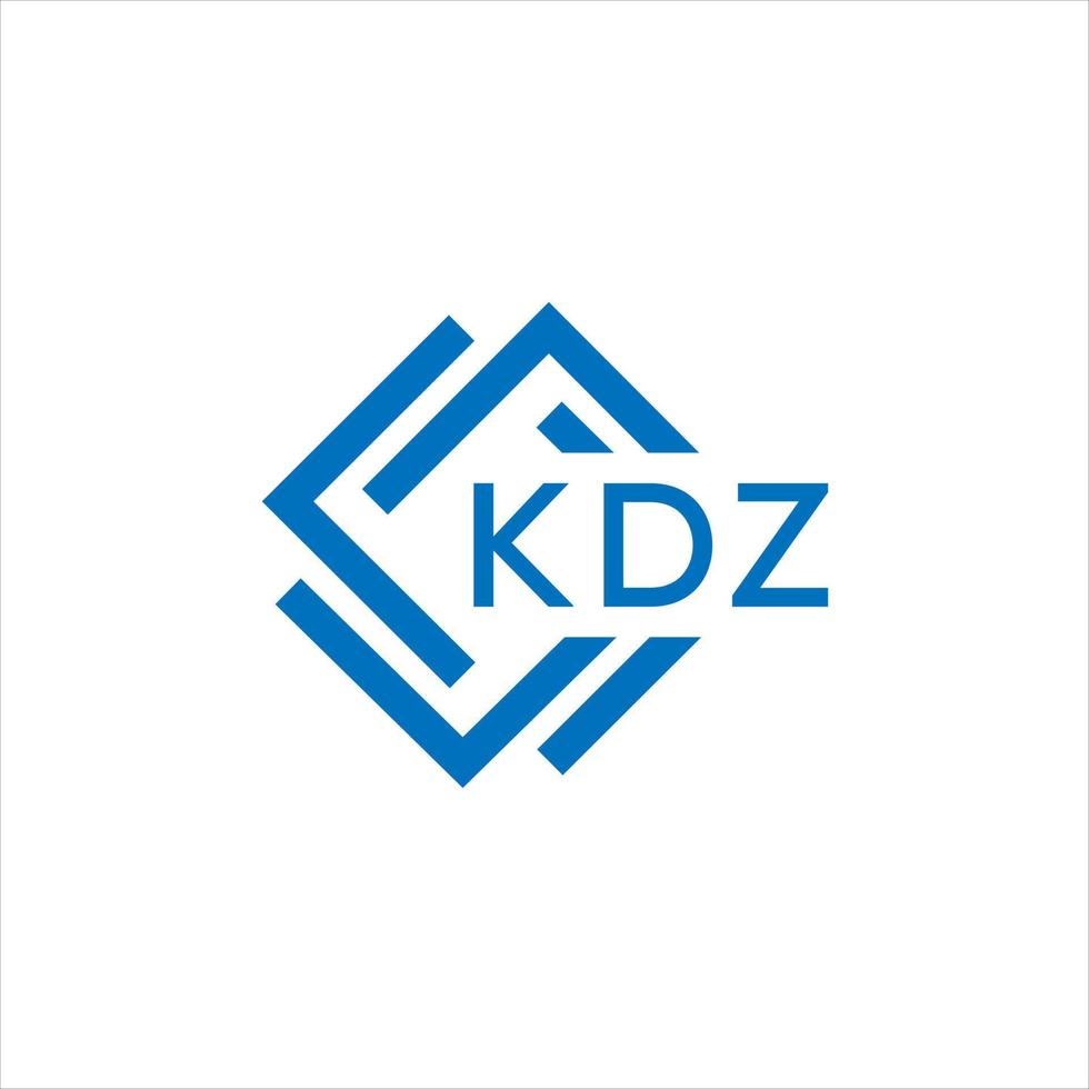 KDZ letter design. vector