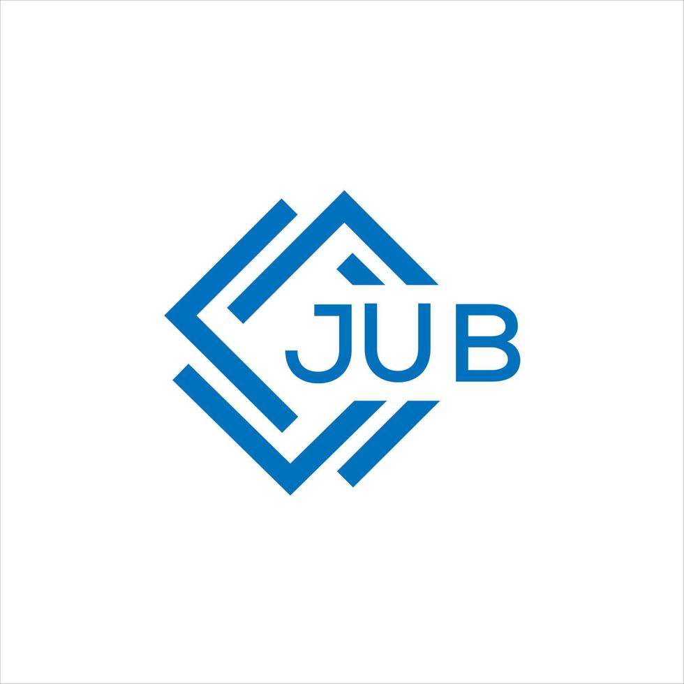 jub letra logo diseño en blanco antecedentes. jub creativo circulo letra logo concepto. jub letra diseño. vector
