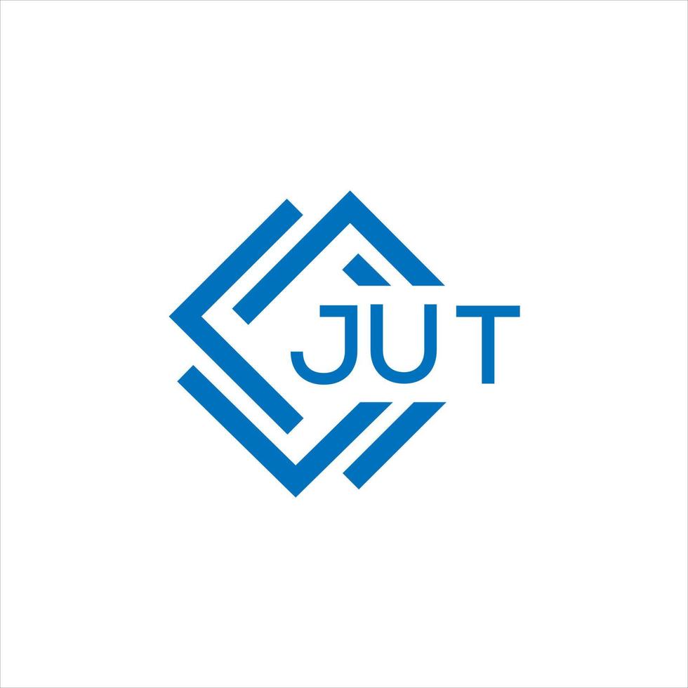 JUT letter design.JUT letter logo design on white background. JUT creative circle letter logo concept. JUT letter design. vector