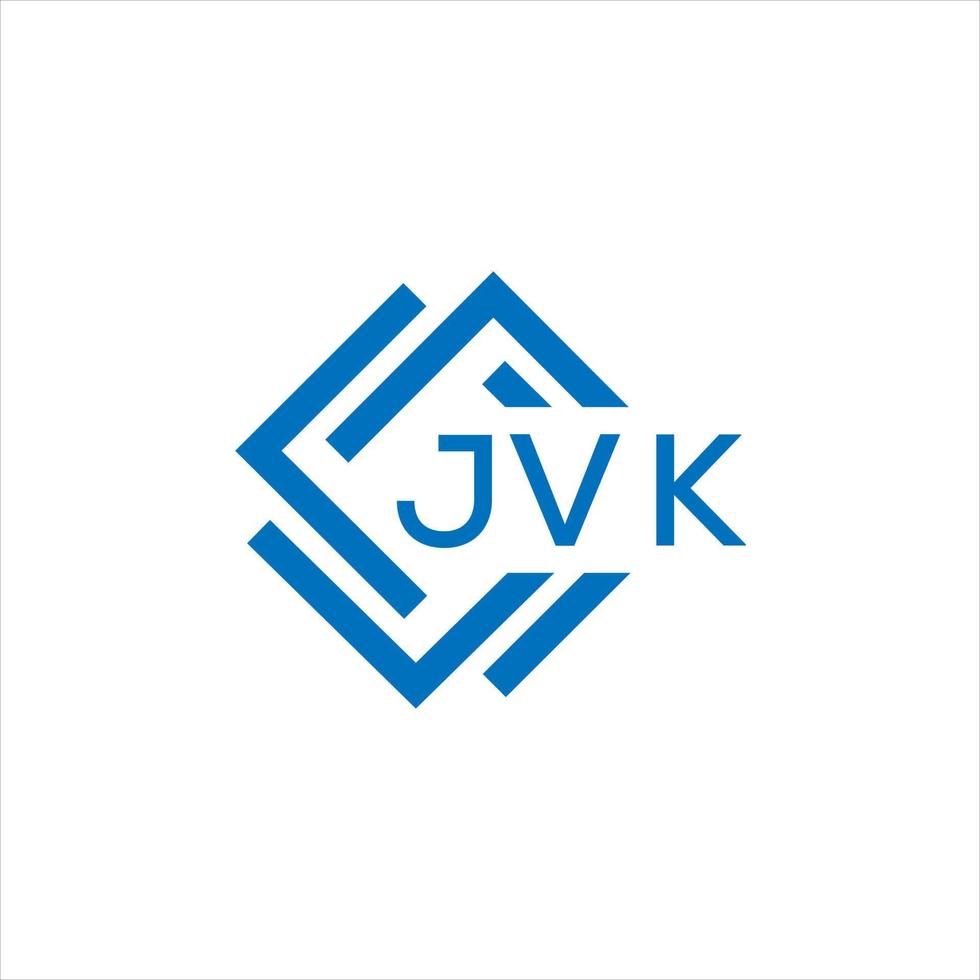 JVK letter logo design on white background. JVK creative circle letter logo concept. JVK letter design. vector