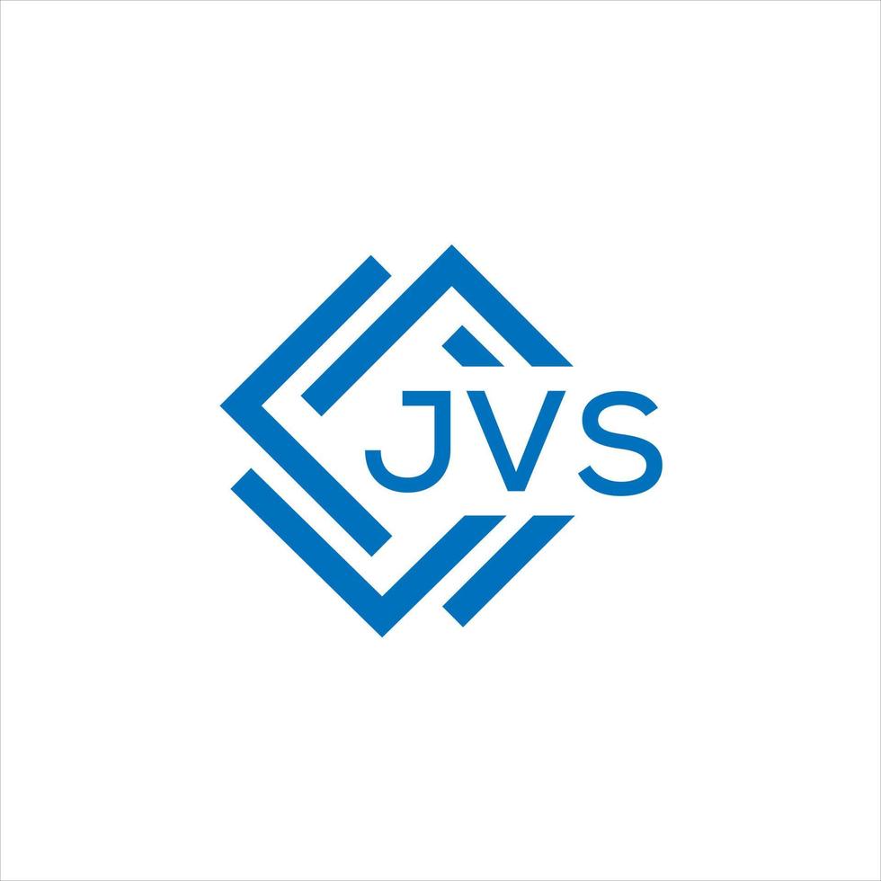 JVS letter logo design on white background. JVS creative circle letter