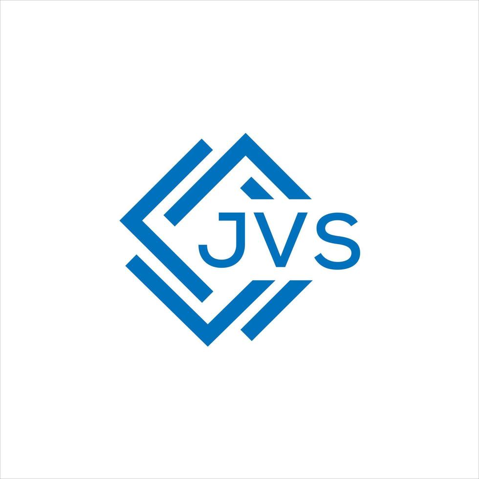 JVS letter logo design on white background. JVS creative circle letter logo concept. JVS letter design. vector