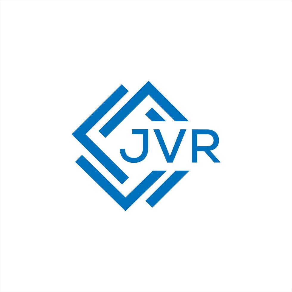 JVR letter logo design on white background. JVR creative circle letter logo concept. JVR letter design. vector