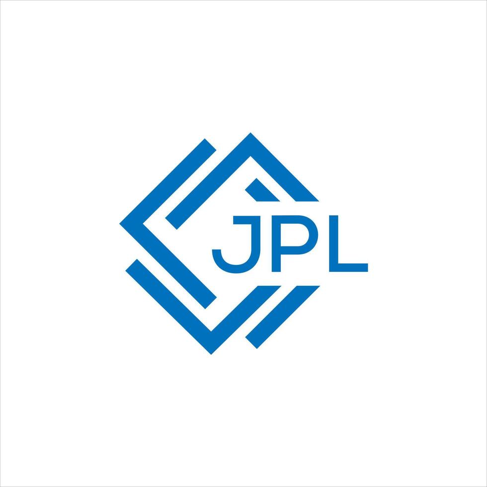 JPL letter logo design on black background. JPL creative circle letter