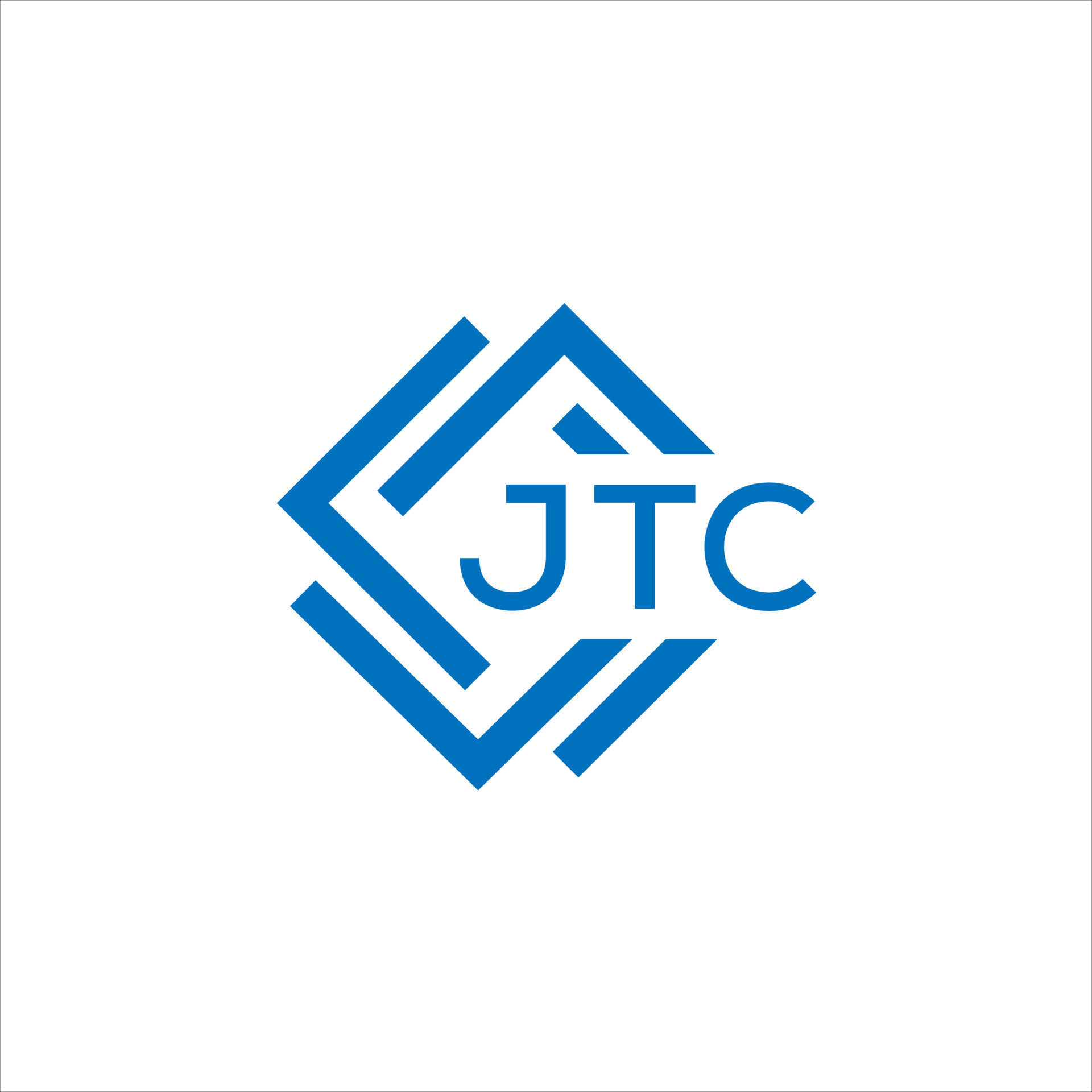 JTC letter logo design on white background. JTC creative circle letter ...