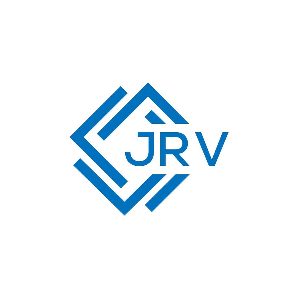 JRV letter logo design on white background. JRV creative circle letter logo concept. JRV letter design. vector