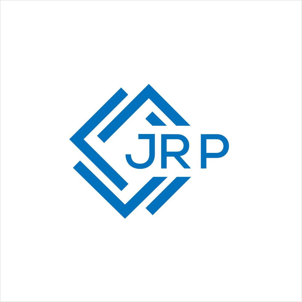JRP letter logo design on white background. JRP creative circle letter logo concept. JRP letter design. vector
