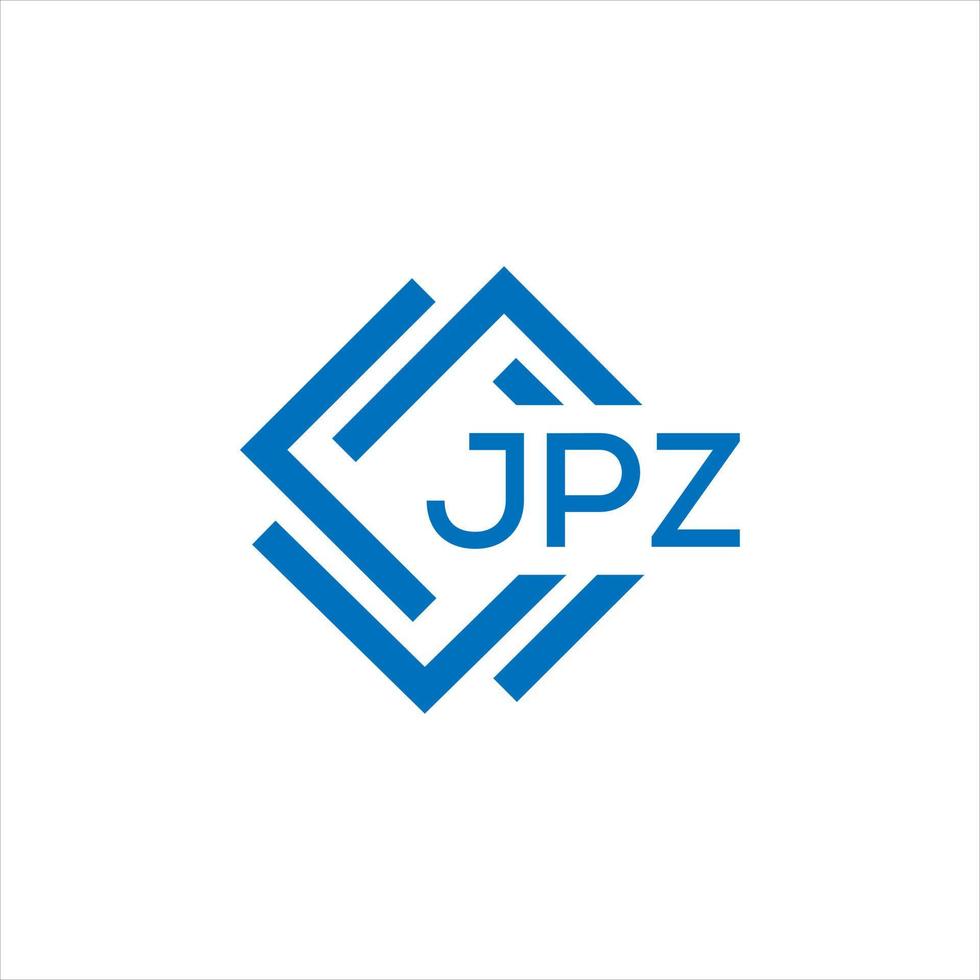 JPZ letter logo design on black background. JPZ creative circle letter logo concept. JPZ letter design. vector
