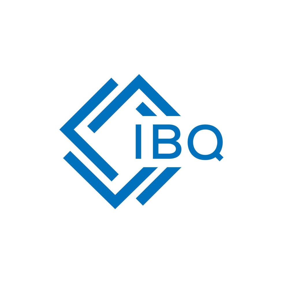 IBQ letter logo design on white background. IBQ creative circle letter logo concept. IBQ letter design. vector