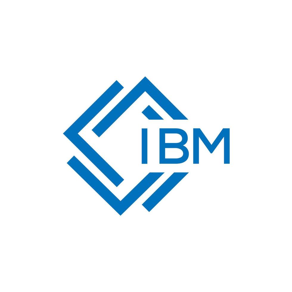 ibm letra logo diseño en blanco antecedentes. ibm creativo circulo letra logo concepto. ibm letra diseño. vector