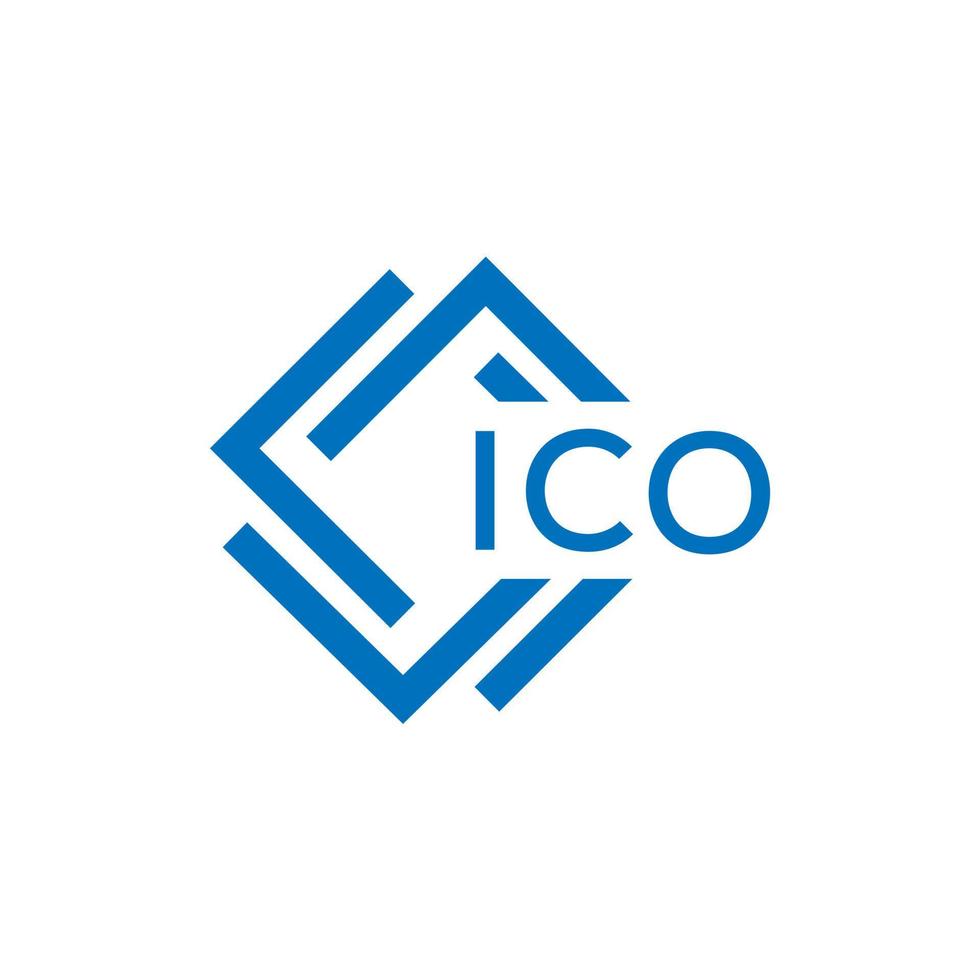 ICO letter design. vector