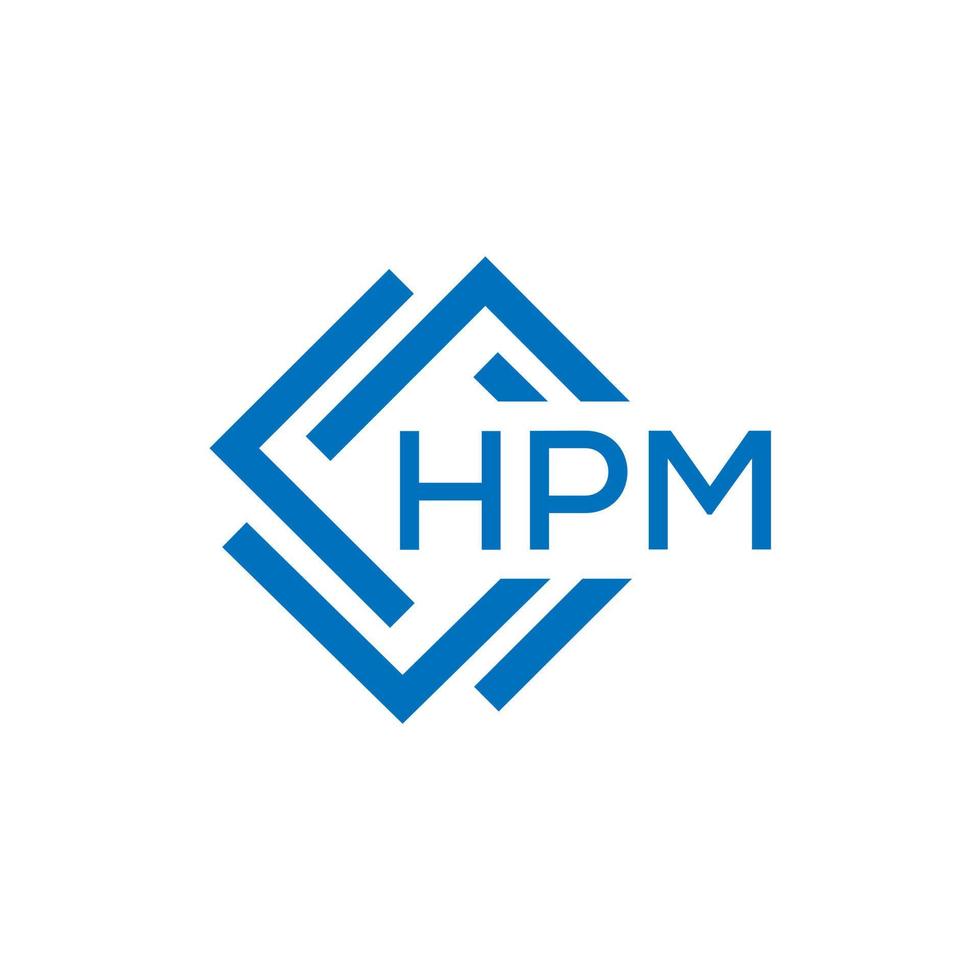 HPM letter logo design on white background. HPM creative  circle letter logo concept. HPM letter design. vector
