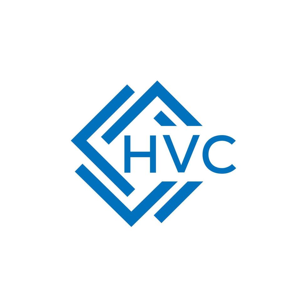 HVC letter logo design on white background. HVC creative circle letter logo concept. HVC letter design. vector