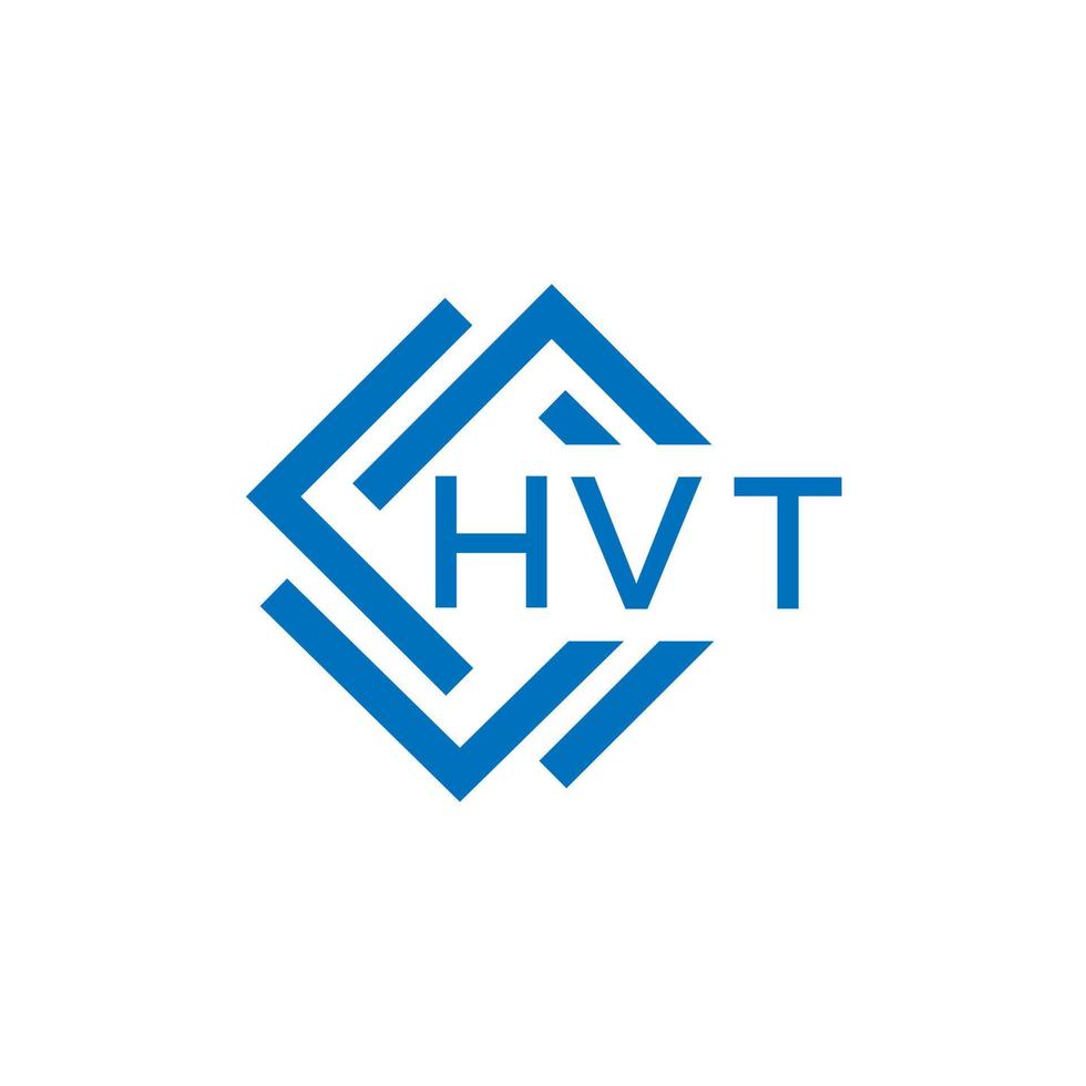 HVT letter logo design on white background. HVT creative circle letter logo concept. HVT letter design. vector