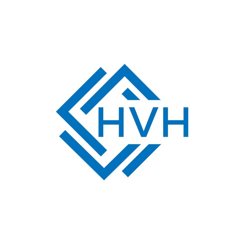 hvh letra logo diseño en blanco antecedentes. hvh creativo circulo letra logo concepto. hvh letra diseño. vector