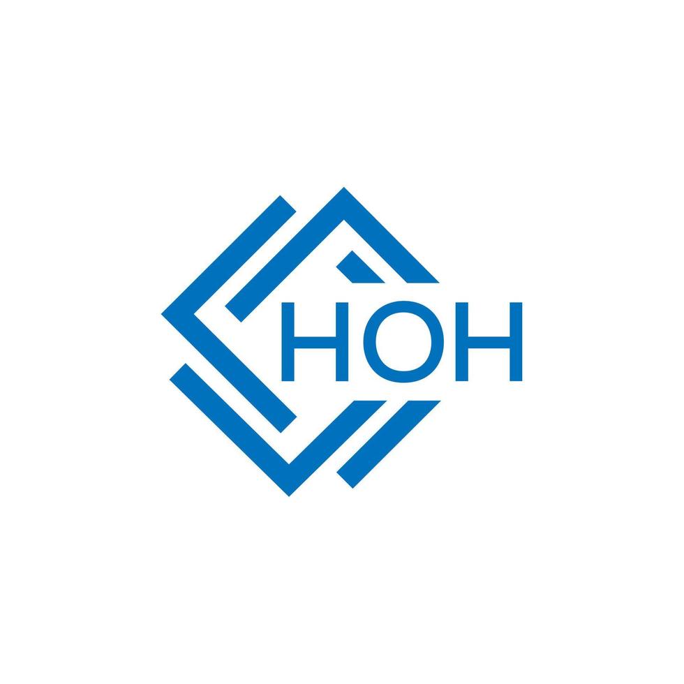 hoh letra logo diseño en blanco antecedentes. hoh creativo circulo letra logo concepto. hoh letra diseño.hoh letra logo diseño en blanco antecedentes. hoh vector