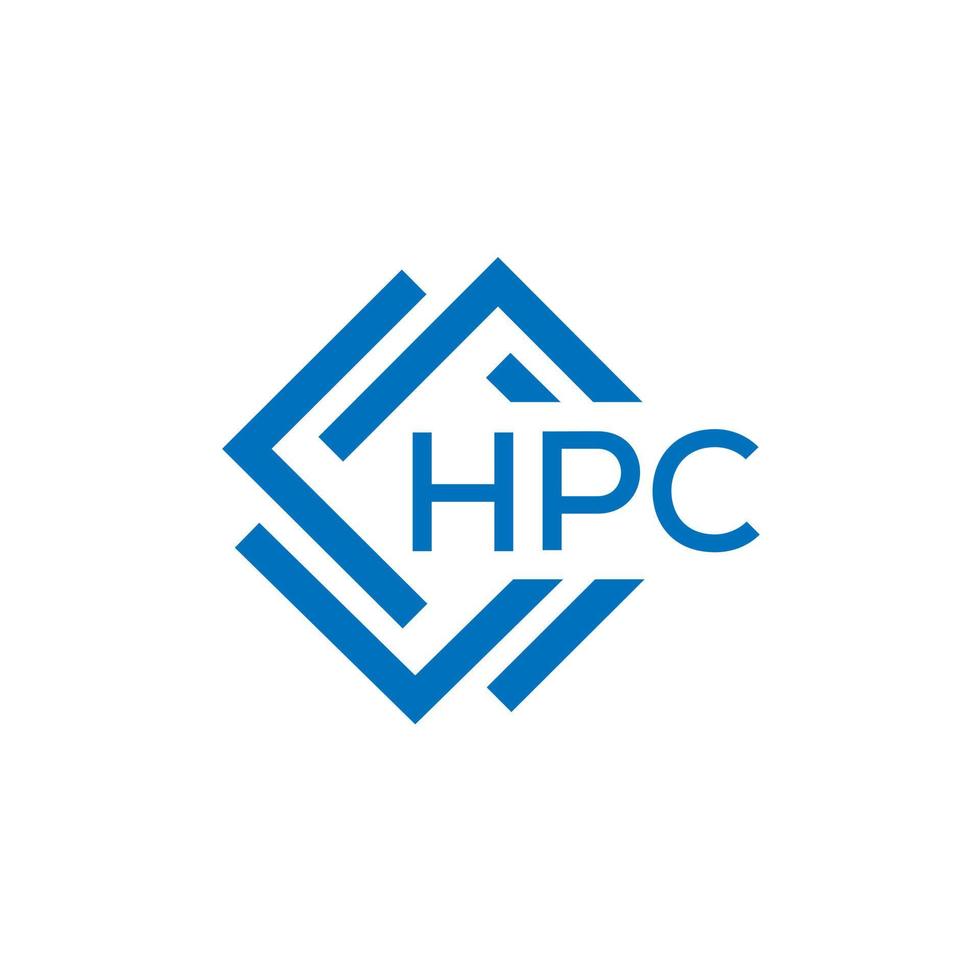 hpc letra logo diseño en blanco antecedentes. hpc creativo circulo letra logo concepto. hpc letra diseño. vector