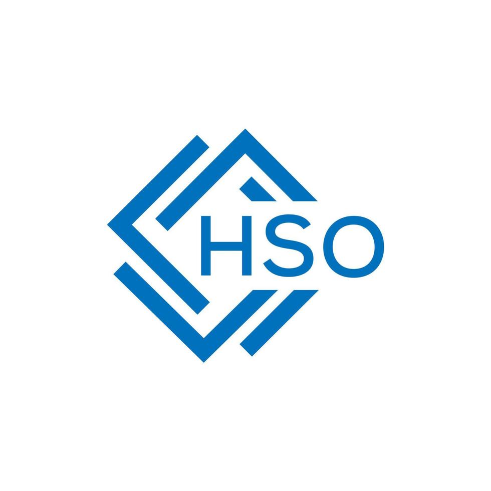 hso letra logo diseño en blanco antecedentes. hso creativo circulo letra logo concepto. hso letra diseño. vector