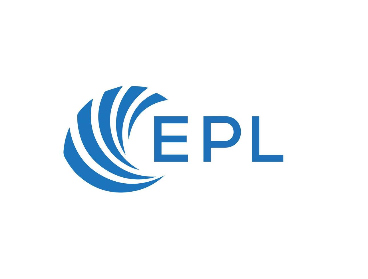 epl letra logo diseño en blanco antecedentes. epl creativo circulo letra logo concepto. epl letra diseño. vector