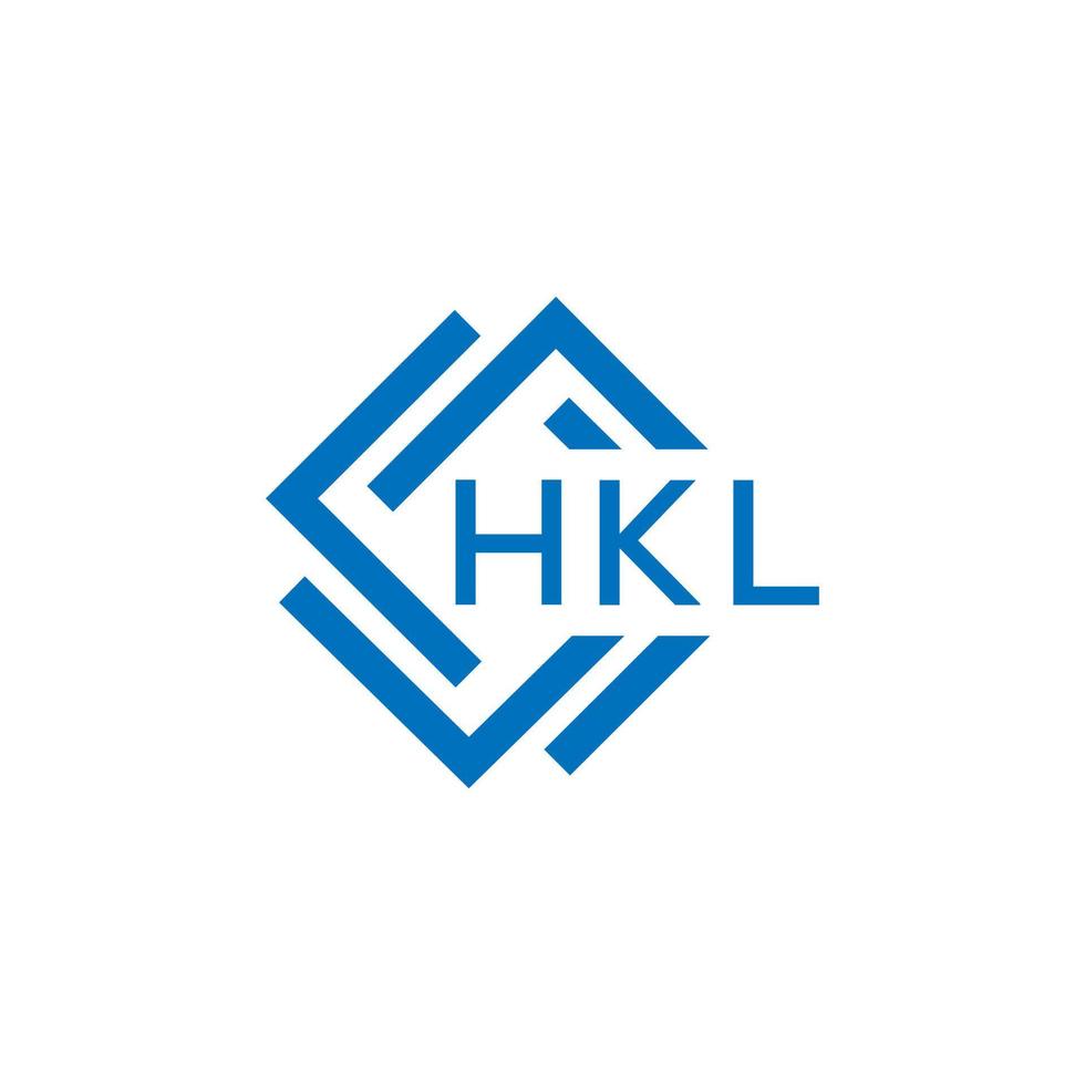 HKL letter logo design on white background. HKL creative  circle letter logo concept. HKL letter design. vector