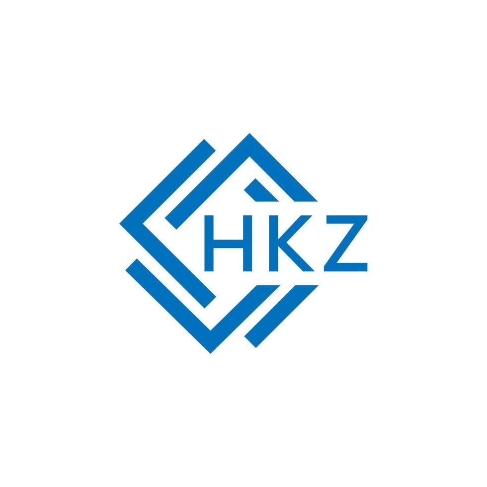 hkz creativo circulo letra logo concepto. hkz letra diseño. vector