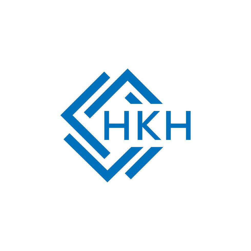 hkh letra logo diseño en blanco antecedentes. hkh creativo circulo letra logo concepto. hkh letra diseño. vector