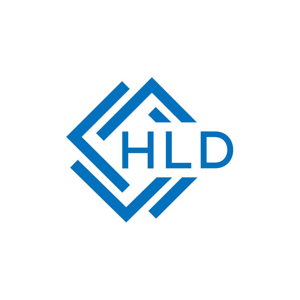 hld letra logo diseño en blanco antecedentes. hld creativo circulo letra logo concepto. hld letra diseño. vector