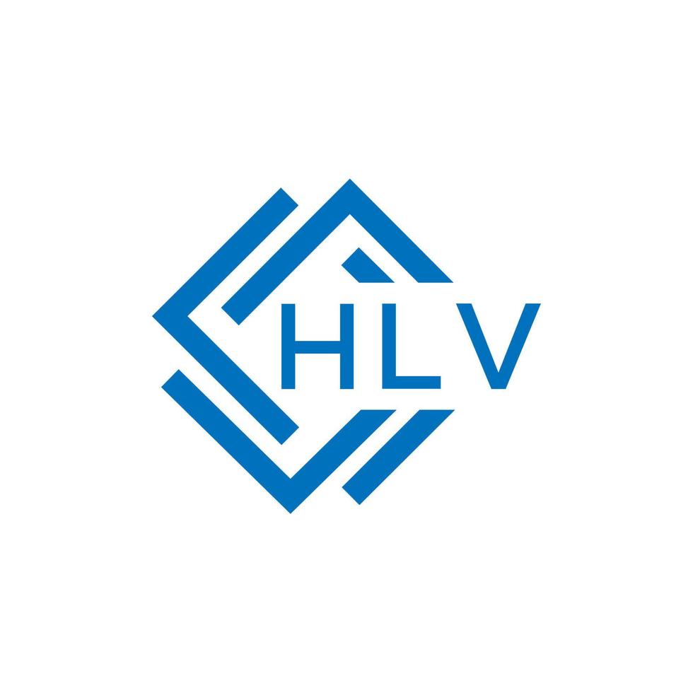 HLV letter logo design on white background. HLV creative  circle letter logo concept. HLV letter design. vector