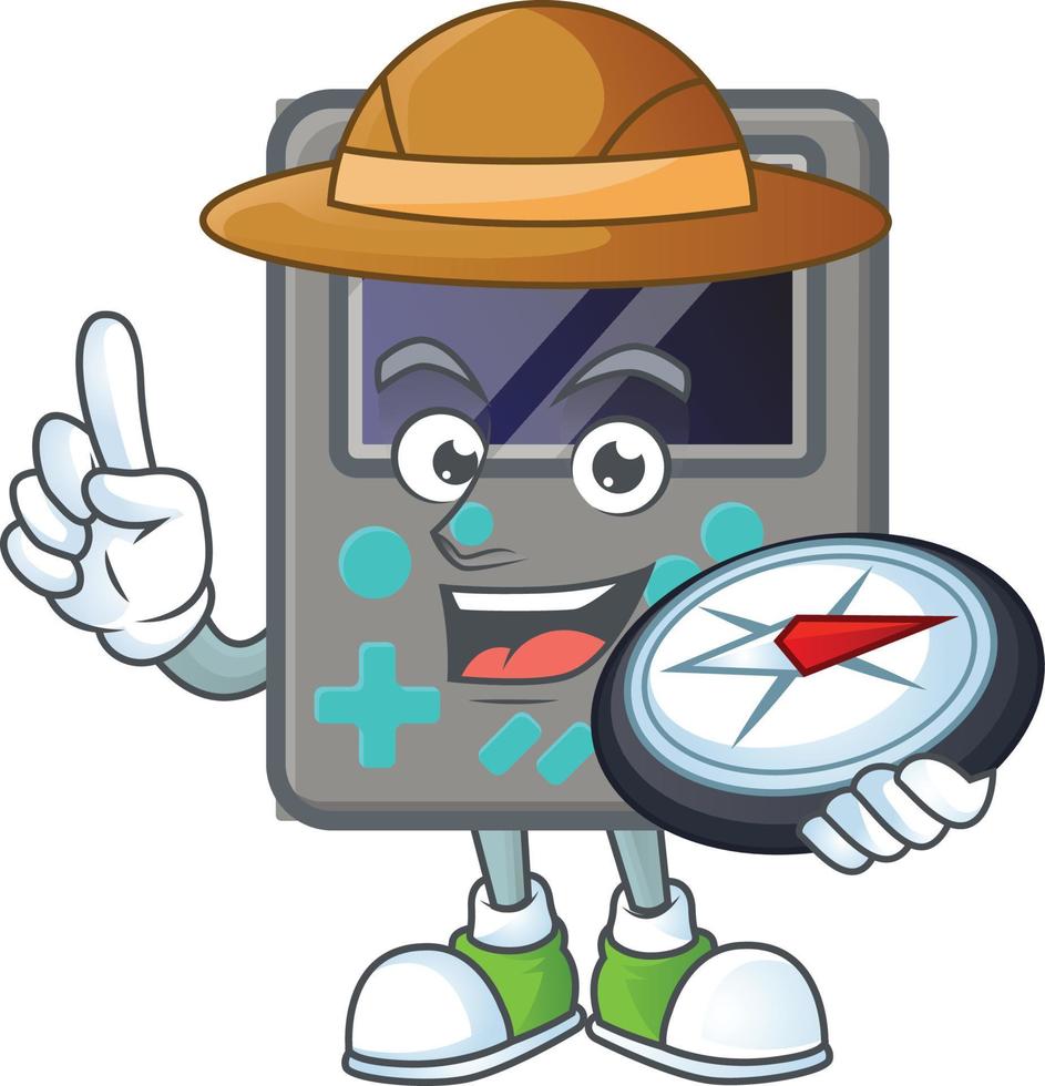 Game console mascot icon design vector