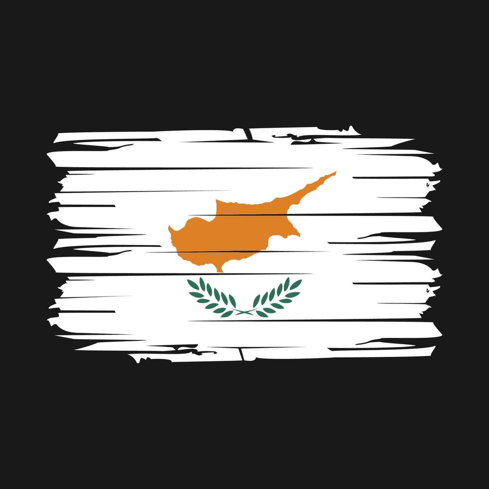 Cyprus Flag Brush Vector
