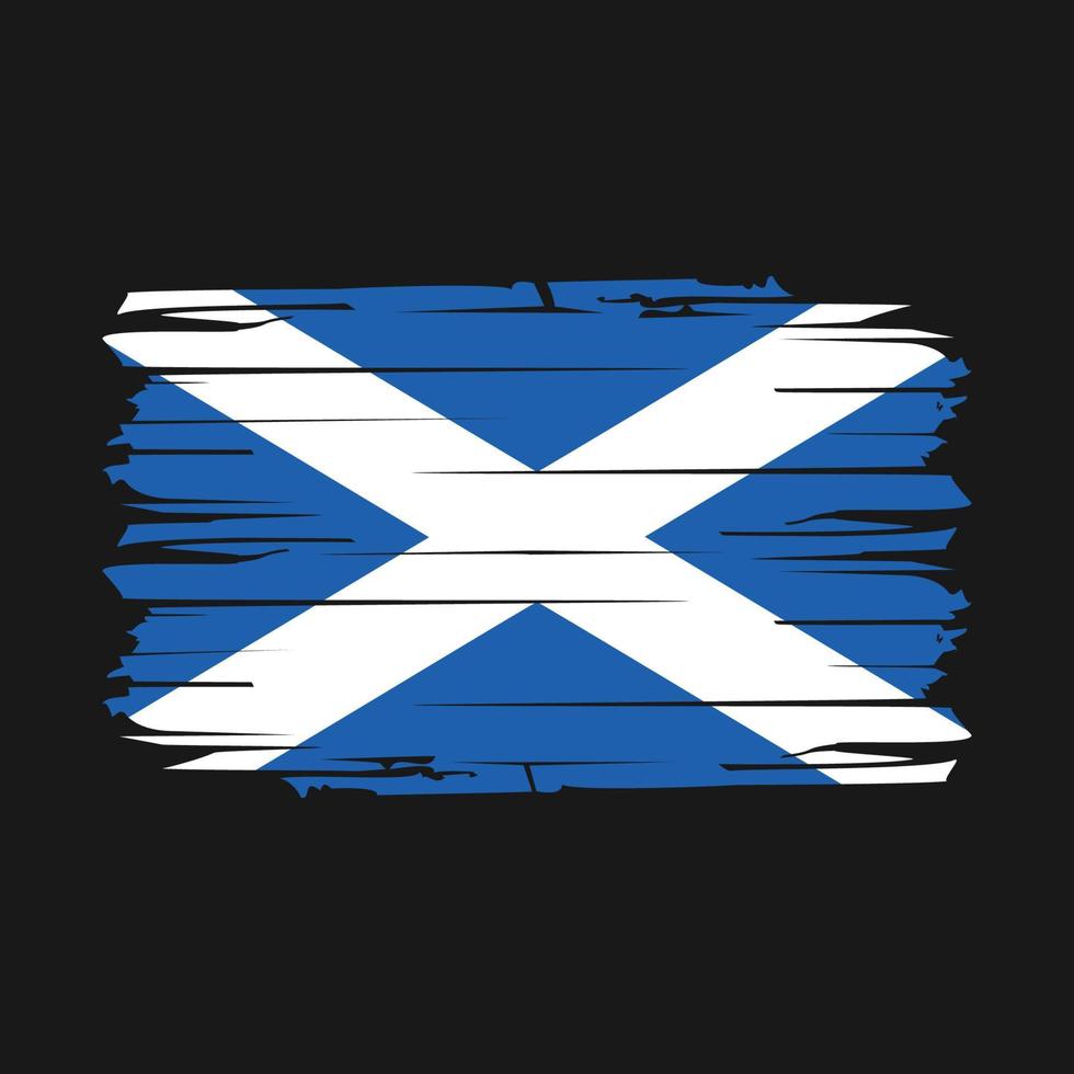 Scotland Flag Brush Vector