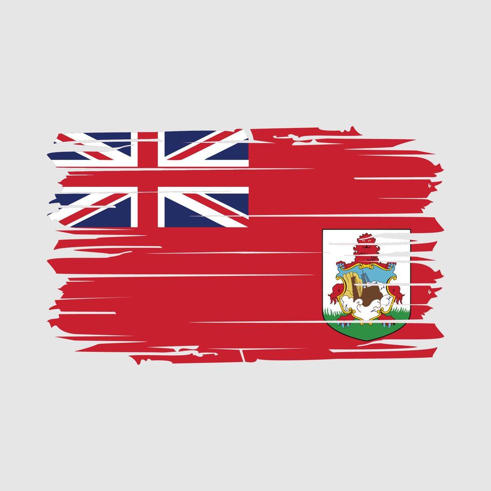 Bermuda Flag Brush Vector