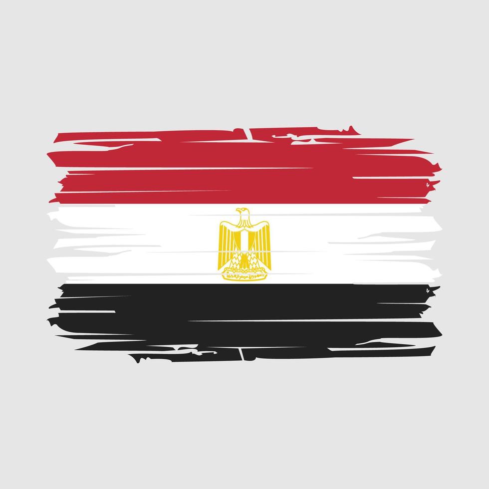 Egypt Flag Brush Vector