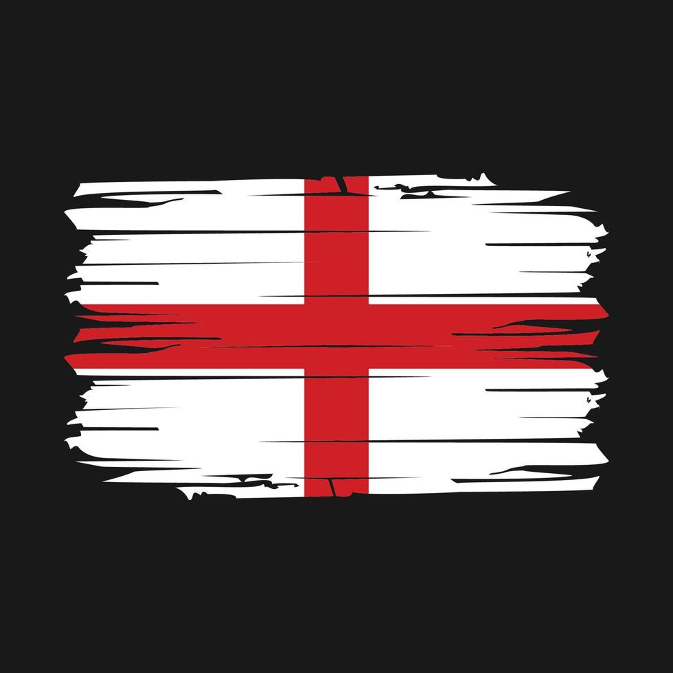 England Flag Brush Vector