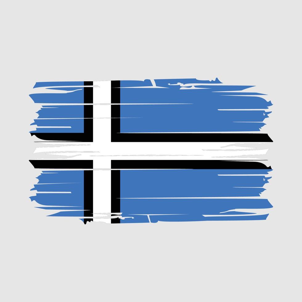 Estonia Flag Brush Vector