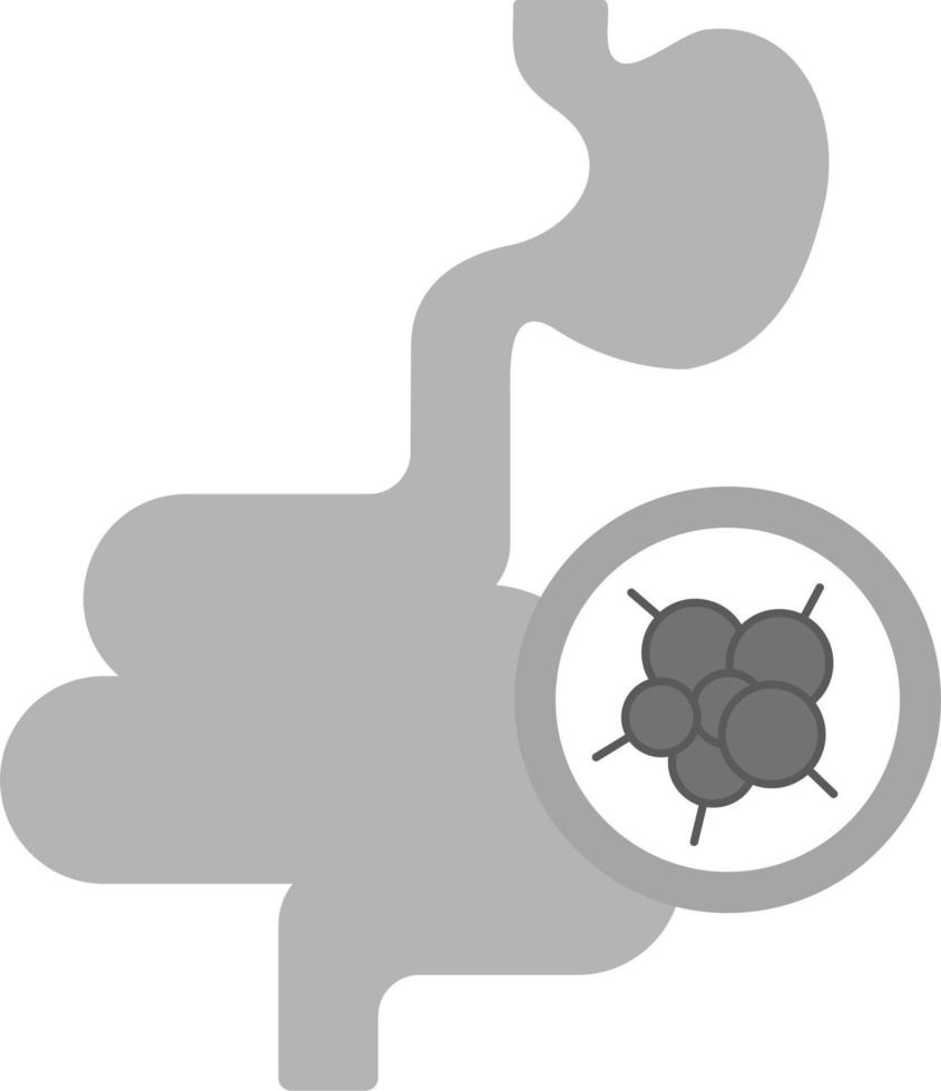 Intestines Cancer Vector Icon