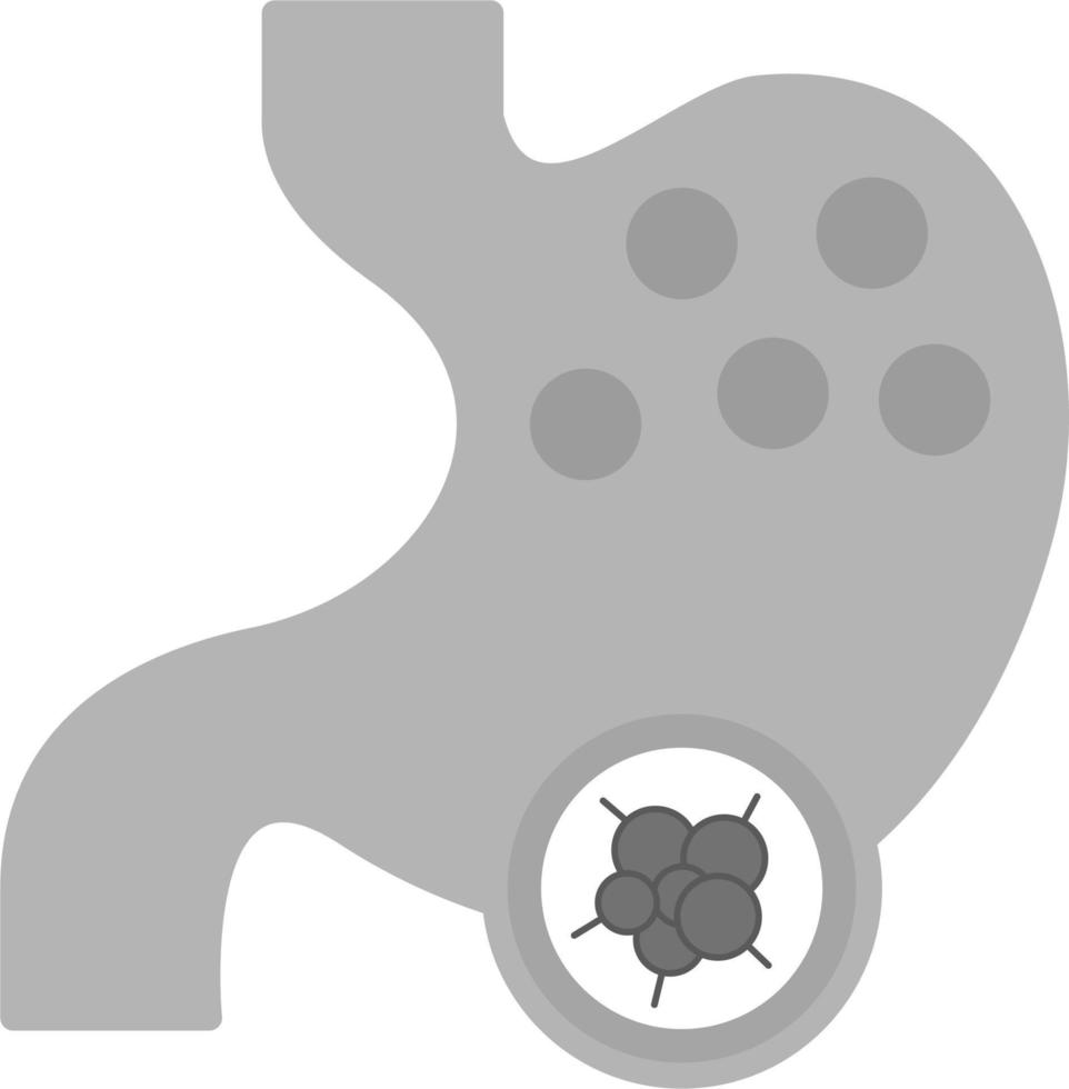 estómago cáncer vector icono