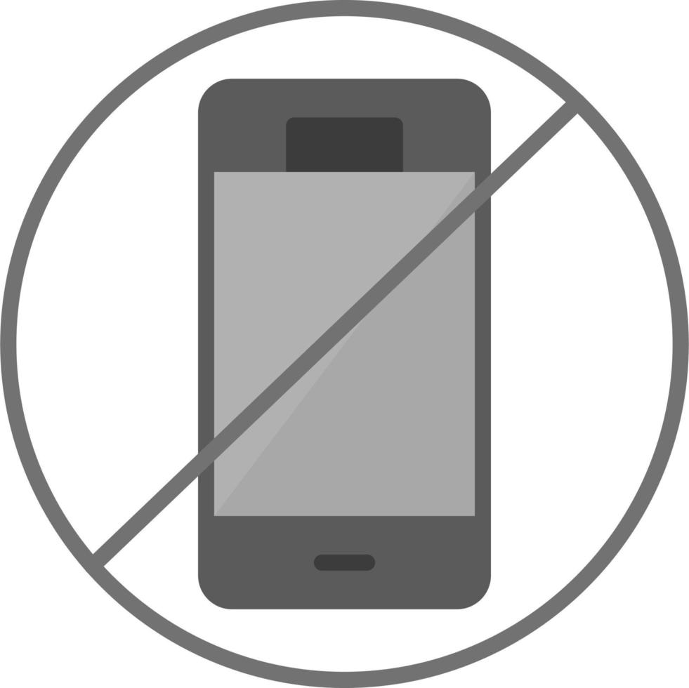 No móvil teléfono vector icono