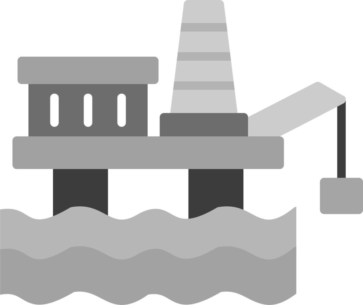 Oil Platform Vector Icon