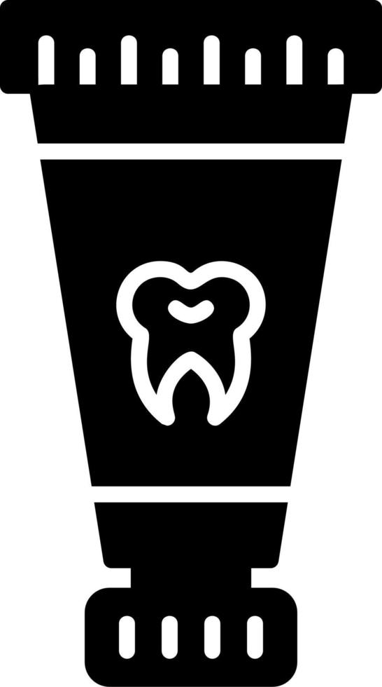 icono de vector de pasta de dientes