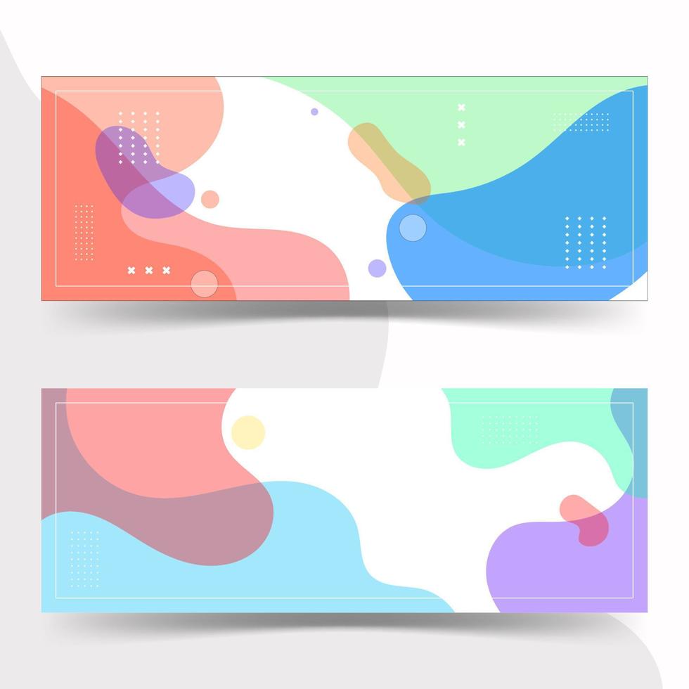 background banner. colorful, gradient color bubbles collection set vector