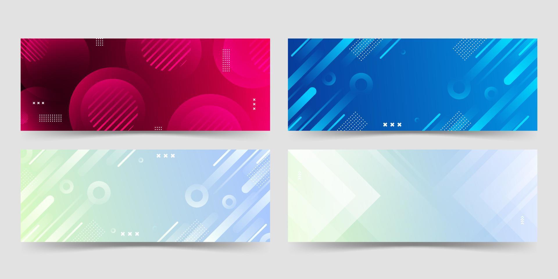 background banner. full color, elegant gradient premium banner eps 10 vector