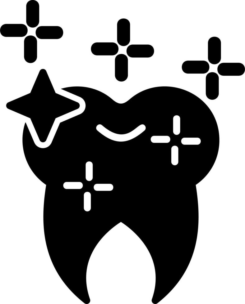 Shining Tooth Vector Icon