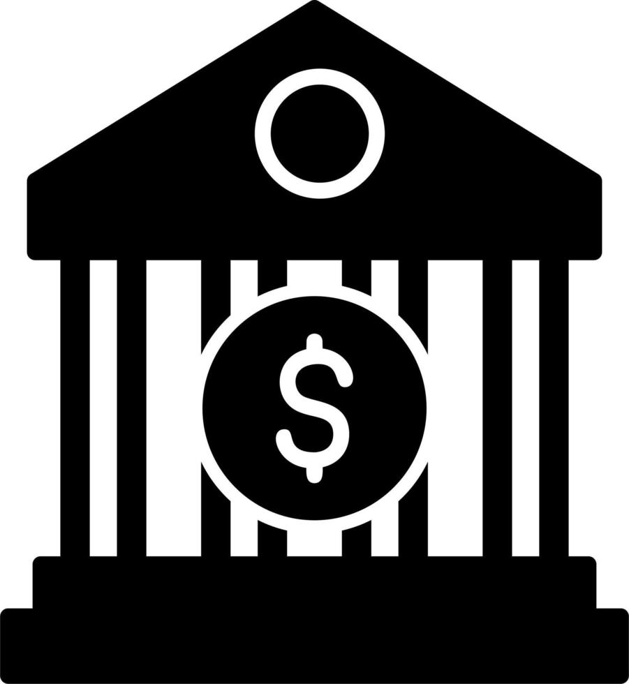 icono de vector de banco