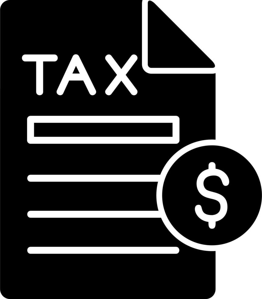 impuesto pago vector icono