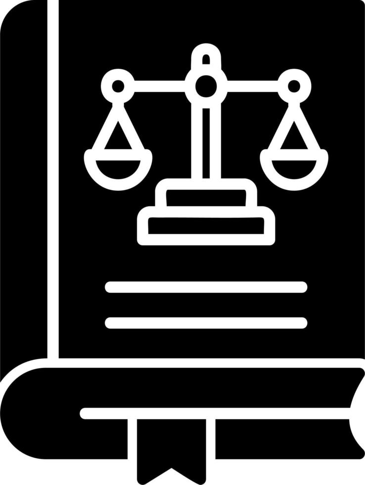 Law Book Vector Icon