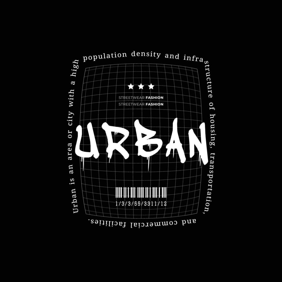 Urban Style Design, Graffiti Art, Streetwear and Typography. For Screen Printing Designs for T-shirts, Jackets and Sweaters. vector