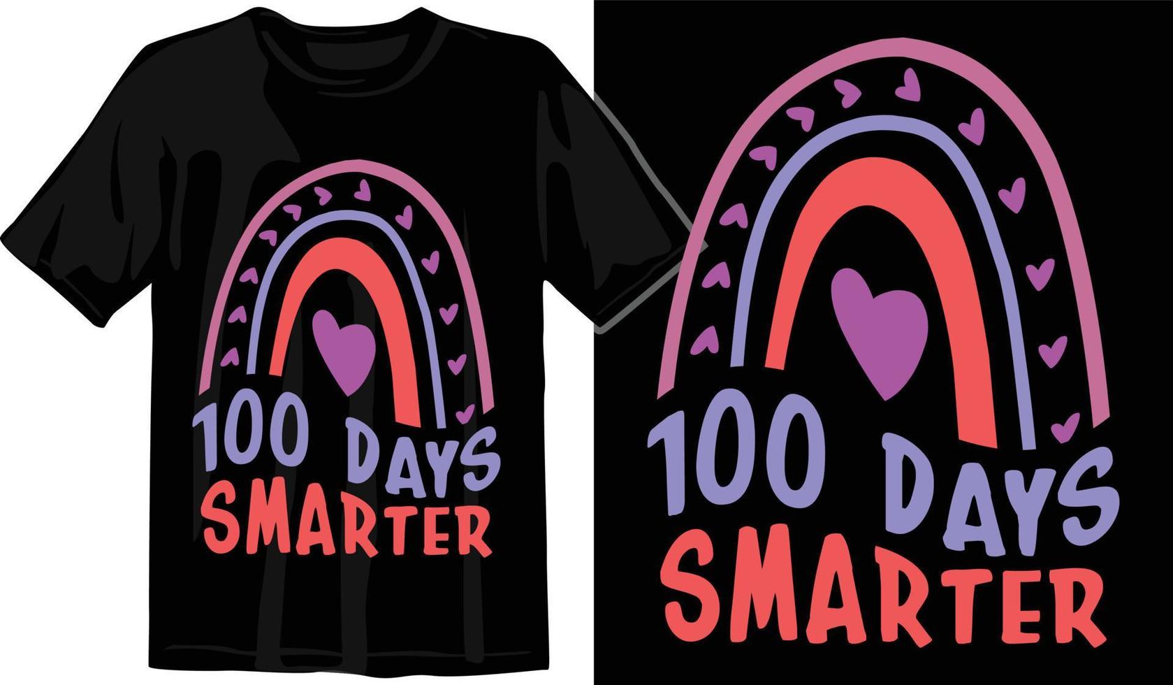 100 días de escuela, diseño de camiseta de cien días, camiseta de celebración de 100 días vector