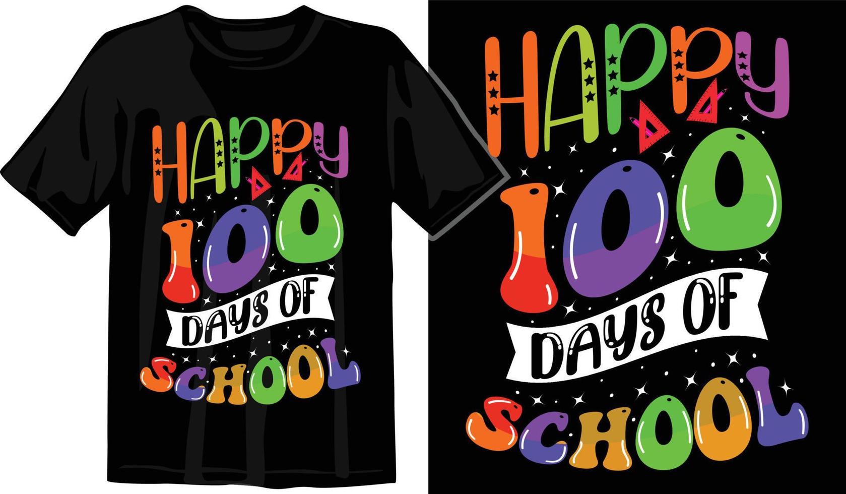 100th days of school, hundred days t shirt design, 100th days celebration t shirt vector