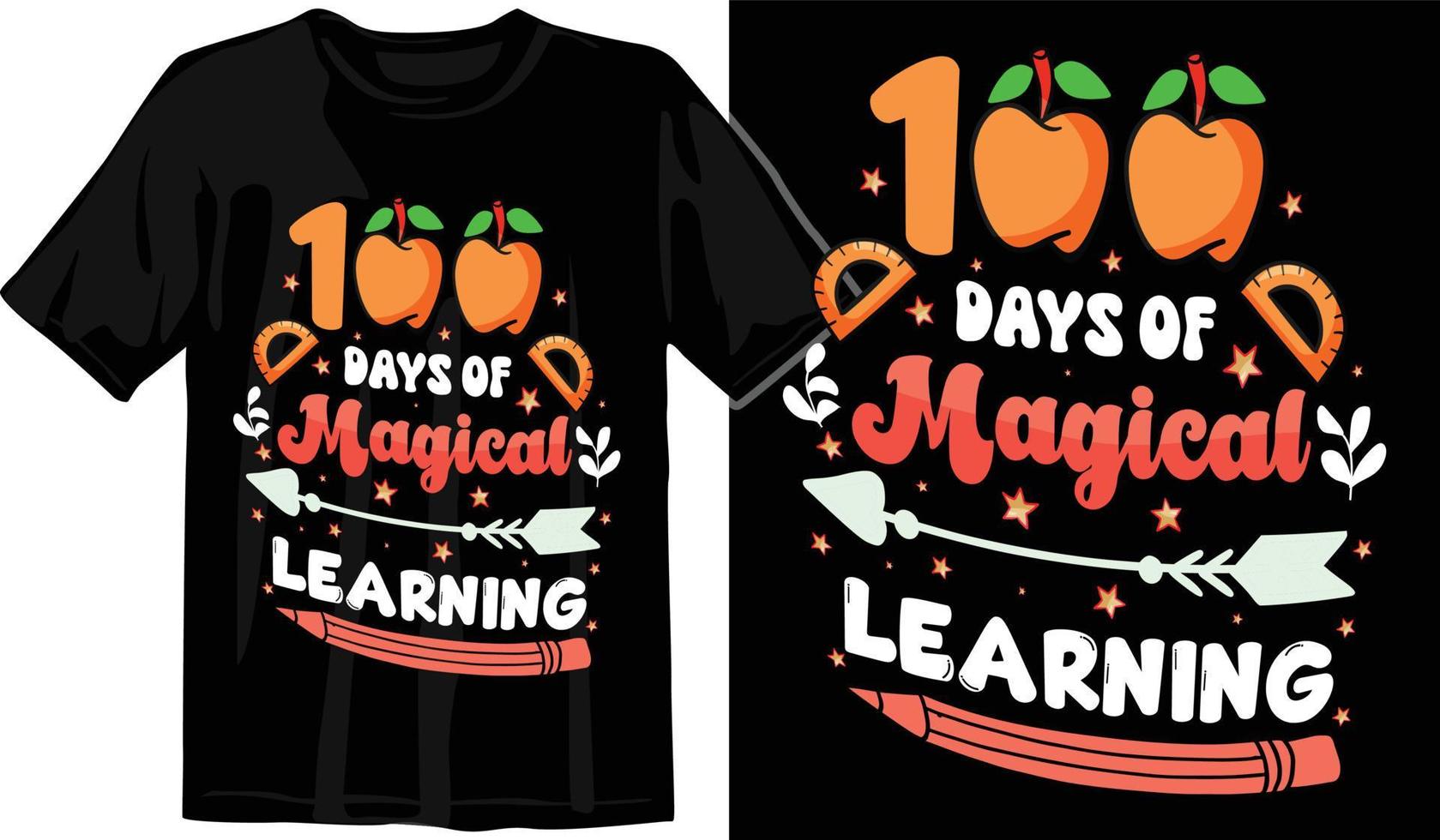 100th days of school, hundred days t shirt design, 100th days celebration t shirt vector
